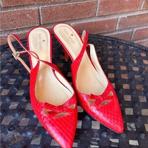 Kate Spade Red Stiletto Heels